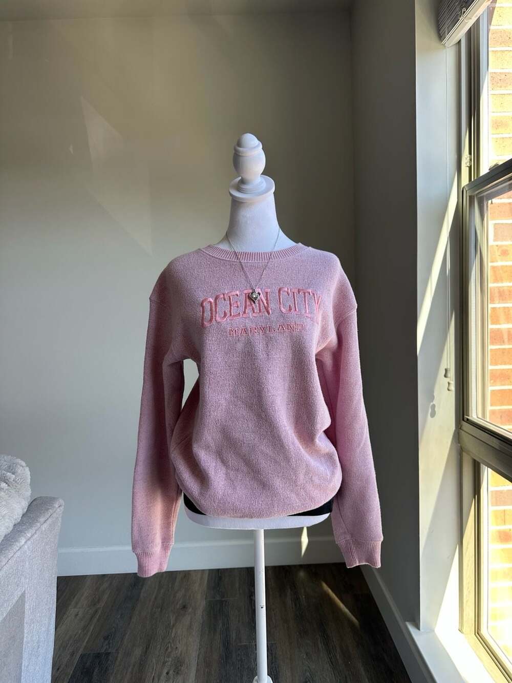 Comfortex USA Ocean City Maryland Sweatshirt Size M Pink